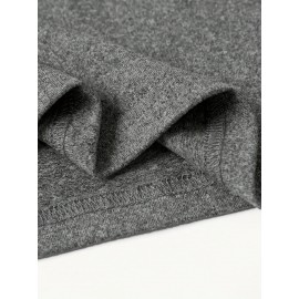 Women's Western Cowboy Graphic Long Sleeve Top - Vintage HOWDY Print with Hat & Bandana Design, Soft Grey All-Season Casual Shirt, Machine Washable Round Neck Women's Clothing, Seasonal Fashion, Comfortable Fit