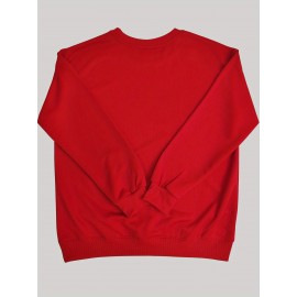 [Thankful Print Sweatshirt] Women's Casual Thankful Print Sweatshirt - 100% Polyester Knit Crew Neck Long Sleeve Top For Fall/Winter - Soft, Machine Washable, Plus Size Comfort Wear