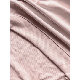 PSALMS 91 Letter Print Long Sleeve Sweatshirt - Women's Fashion Casual Sweatshirt with Knit Fabric and Round Neckline