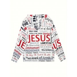 Women'S White Hoodie with Inspirational Christian Quotes - 