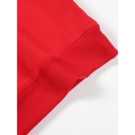 Women'S 2pcs Set, Women'S Casual Bow Print Design Crew Neck Sweatshirt and Leggings, Fall/ Winter