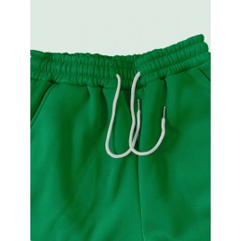 Autumn Winter New Arrival, Sunflower Creative Letter Print Hoodie Sweatshirt and Pants Two-Piece Set, Casual Style, with Pocket, for Women, Fall/Winter Collection, Graphic Design, Long Sleeve, Comfortable Fit, Perfect for Outdoor